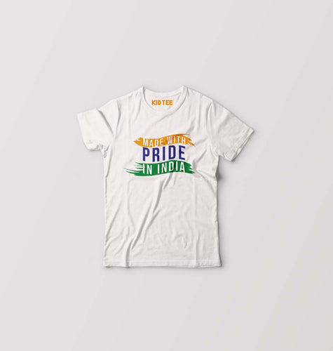 Made in India Kids T-Shirt for Boy/Girl-White-Ektarfa.online
