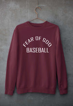 Load image into Gallery viewer, Fear of God Baseball Unisex Sweatshirt for Men/Women-Maroon-Ektarfa.online
