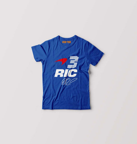 Daniel Ricciardo Kids T-Shirt for Boy/Girl-Royal Blue-Ektarfa.online