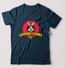 Load image into Gallery viewer, Looney Tunes T-Shirt for Men-S(38 Inches)-Petrol Blue-Ektarfa.online
