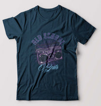 Load image into Gallery viewer, Old School T-Shirt for Men-S(38 Inches)-Petrol Blue-Ektarfa.online
