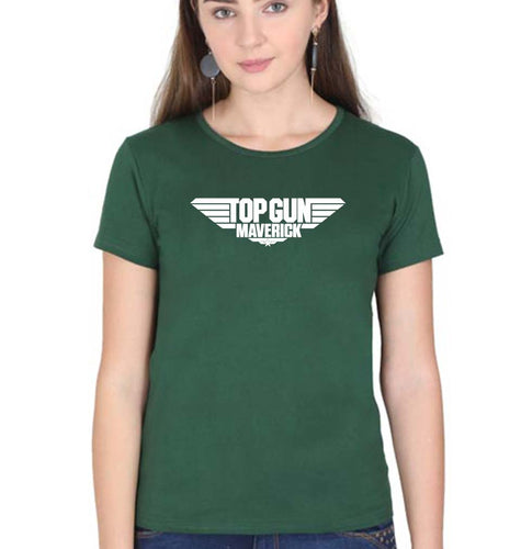 Top Gun T-Shirt for Women-Dark Green-Ektarfa.online