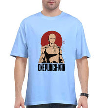 Load image into Gallery viewer, One-Punch Man Oversized T-Shirt for Men-Baby Blue-Ektarfa.online
