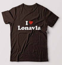 Load image into Gallery viewer, I Love Lonavla T-Shirt for Men-Coffee Brown-Ektarfa.online
