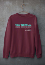Load image into Gallery viewer, Corona New Normal Unisex Sweatshirt for Men/Women-S(40 Inches)-Maroon-Ektarfa.online
