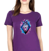 Load image into Gallery viewer, Wolf T-Shirt for Women-Purple-Ektarfa.online
