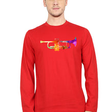 Load image into Gallery viewer, Trumpet Full Sleeves T-Shirt for Men-Red-Ektarfa.online
