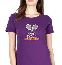 Load image into Gallery viewer, Badminton T-Shirt for Women-Purple-Ektarfa.online
