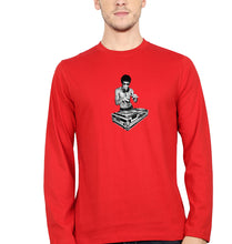 Load image into Gallery viewer, DJ Bruce Lee Full Sleeves T-Shirt for Men-Red-Ektarfa.online
