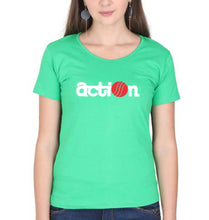 Load image into Gallery viewer, Action T-Shirt for Women-XS(32 Inches)-flag green-Ektarfa.online
