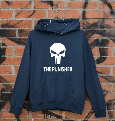 Punisher Unisex Hoodie for Men/Women-Navy Blue-Ektarfa.online