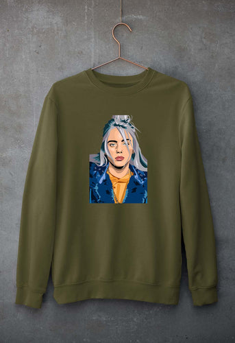 Billie Eilish Unisex Sweatshirt for Men/Women-Olive Green-Ektarfa.online