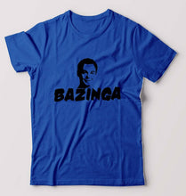 Load image into Gallery viewer, Sheldon Cooper Bazinga T-Shirt for Men-S(38 Inches)-Royal Blue-Ektarfa.online
