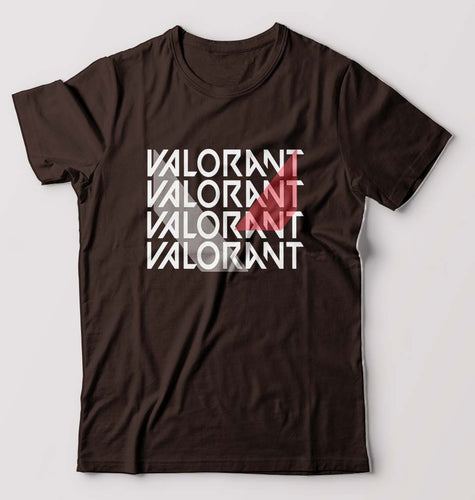 Valorant T-Shirt for Men-Coffee Brown-Ektarfa.online