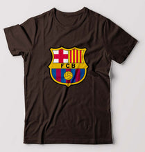 Load image into Gallery viewer, Barcelona T-Shirt for Men-S(38 Inches)-Coffee Brown-Ektarfa.online
