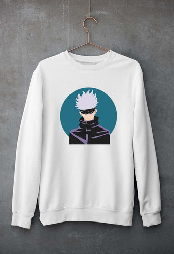 Gojo Satoru Anime Unisex Sweatshirt for Men/Women-White-Ektarfa.online