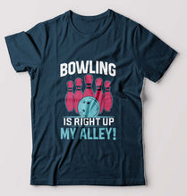 Load image into Gallery viewer, Bowling T-Shirt for Men-Petrol Blue-Ektarfa.online
