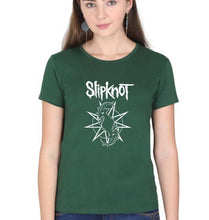 Load image into Gallery viewer, Slipknot T-Shirt for Women-XS(32 Inches)-Dark Green-Ektarfa.online
