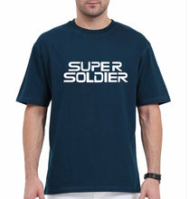Load image into Gallery viewer, Super Soldier Oversized T-Shirt for Men-Petrol Blue-Ektarfa.online
