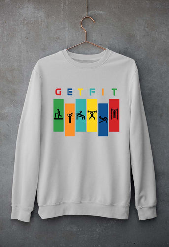 Gym Unisex Sweatshirt for Men/Women-Grey Melange-Ektarfa.online