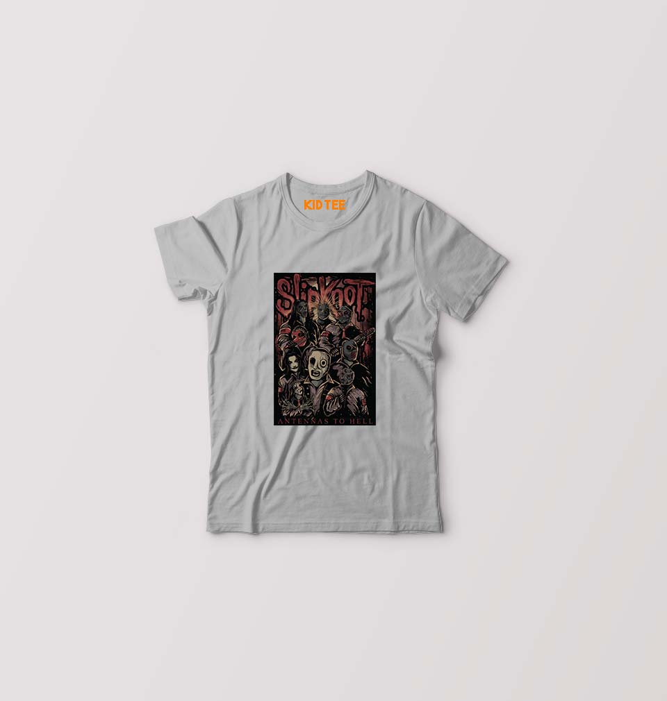 Slipknot Kids T-Shirt for Boy/Girl-Grey-Ektarfa.online