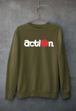 Load image into Gallery viewer, Action Unisex Sweatshirt for Men/Women-S(40 Inches)-Olive Green-Ektarfa.online
