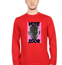 Load image into Gallery viewer, Igor Full Sleeves T-Shirt for Men-Red-Ektarfa.online
