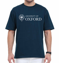 Load image into Gallery viewer, University of Oxford Oversized T-Shirt for Men-Petrol Blue-Ektarfa.online

