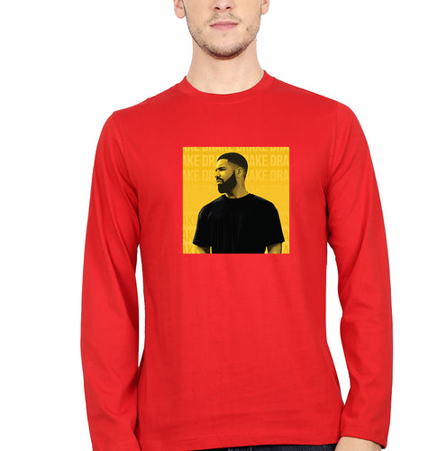 Drake Full Sleeves T-Shirt for Men-Red-Ektarfa.online