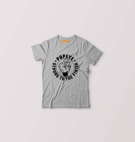 Popeye Kids T-Shirt for Boy/Girl-Grey-Ektarfa.online