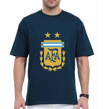 Load image into Gallery viewer, Argentina Football Oversized T-Shirt for Men-Petrol Blue-Ektarfa.online
