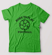 Load image into Gallery viewer, Play Football T-Shirt for Men-S(38 Inches)-flag green-Ektarfa.online
