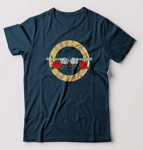 Load image into Gallery viewer, Guns and Roses T-Shirt for Men-Petrol blue-Ektarfa.online

