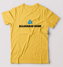 Load image into Gallery viewer, Allahabad Bank T-Shirt for Men-S(38 Inches)-Golden Yellow-Ektarfa.online
