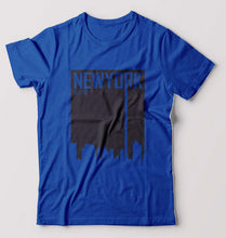 Load image into Gallery viewer, New York T-Shirt for Men-S(38 Inches)-Royal Blue-Ektarfa.online
