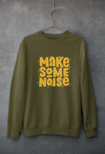 Load image into Gallery viewer, Make Some Noise Unisex Sweatshirt for Men/Women-S(40 Inches)-Olive Green-Ektarfa.online
