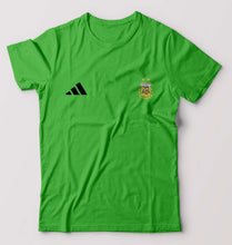 Load image into Gallery viewer, Argentina Football T-Shirt for Men-S(38 Inches)-flag green-Ektarfa.online
