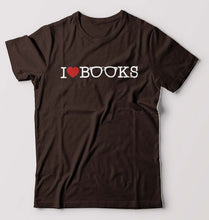 Load image into Gallery viewer, Love Books T-Shirt for Men-Coffee Brown-Ektarfa.online
