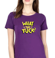 Load image into Gallery viewer, What The Fuck T-Shirt for Women-Purple-Ektarfa.online
