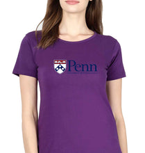 Load image into Gallery viewer, University of Pennsylvania T-Shirt for Women-Purple-Ektarfa.online
