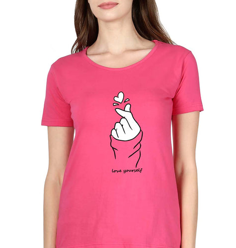 Love Yourself T-Shirt for Women-Pink-Ektarfa.online