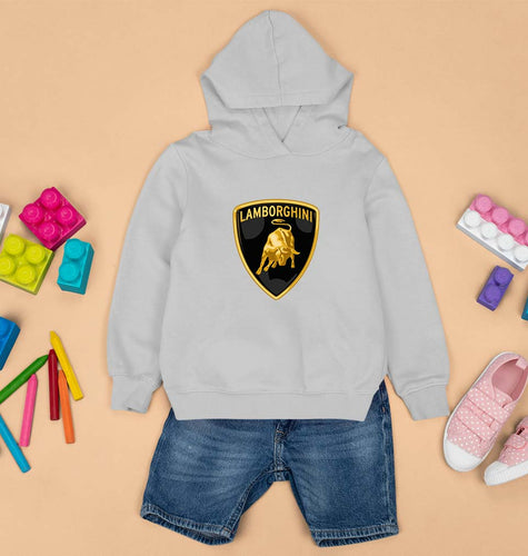 Lamborghini Kids Hoodie for Boy/Girl-0-1 Year(22 Inches)-Grey-Ektarfa.online