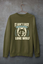 Load image into Gallery viewer, Wolf Unisex Sweatshirt for Men/Women-Olive Green-Ektarfa.online
