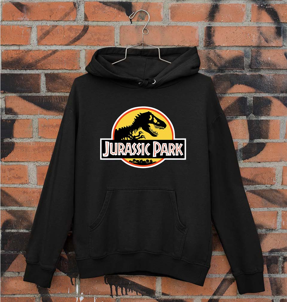 Jurassic Park Unisex Hoodie for Men/Women-S(40 Inches)-Black-Ektarfa.online