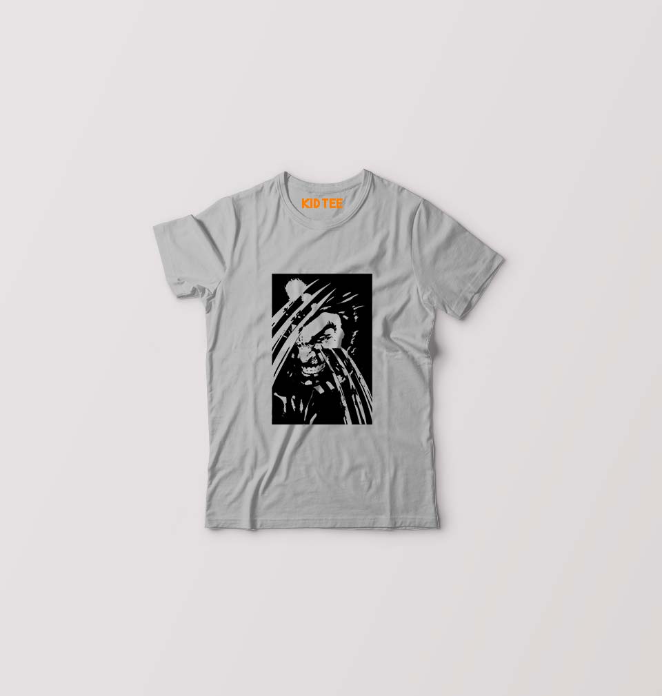 Wolverine Kids T-Shirt for Boy/Girl-Grey-Ektarfa.online