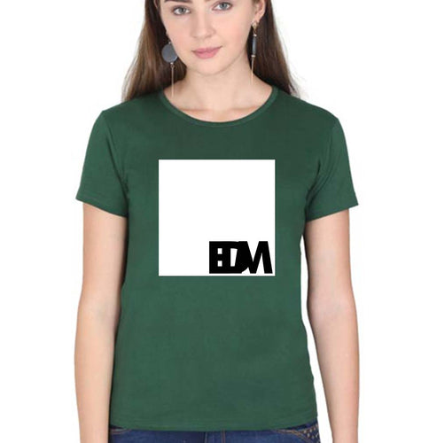 EDM T-Shirt for Women-Dark Green-Ektarfa.online