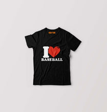 Load image into Gallery viewer, I Love Baseball Kids T-Shirt for Boy/Girl-Black-Ektarfa.online
