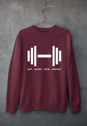 Gym Unisex Sweatshirt for Men/Women-Maroon-Ektarfa.online