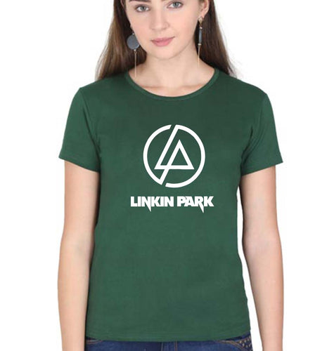 Linkin Park T-Shirt for Women-Dark Green-Ektarfa.online