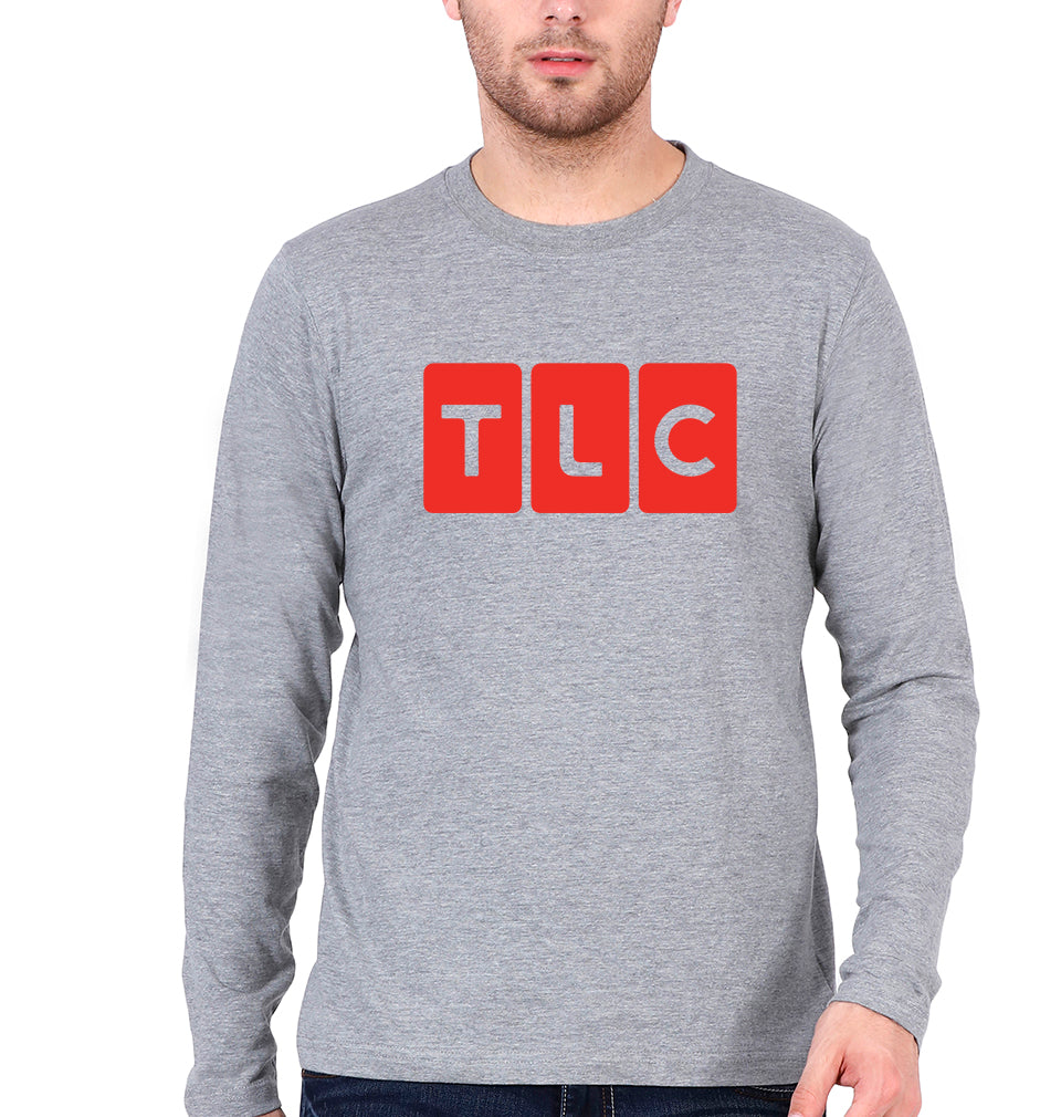TLC Full Sleeves T-Shirt for Men-Grey Melange-Ektarfa.online